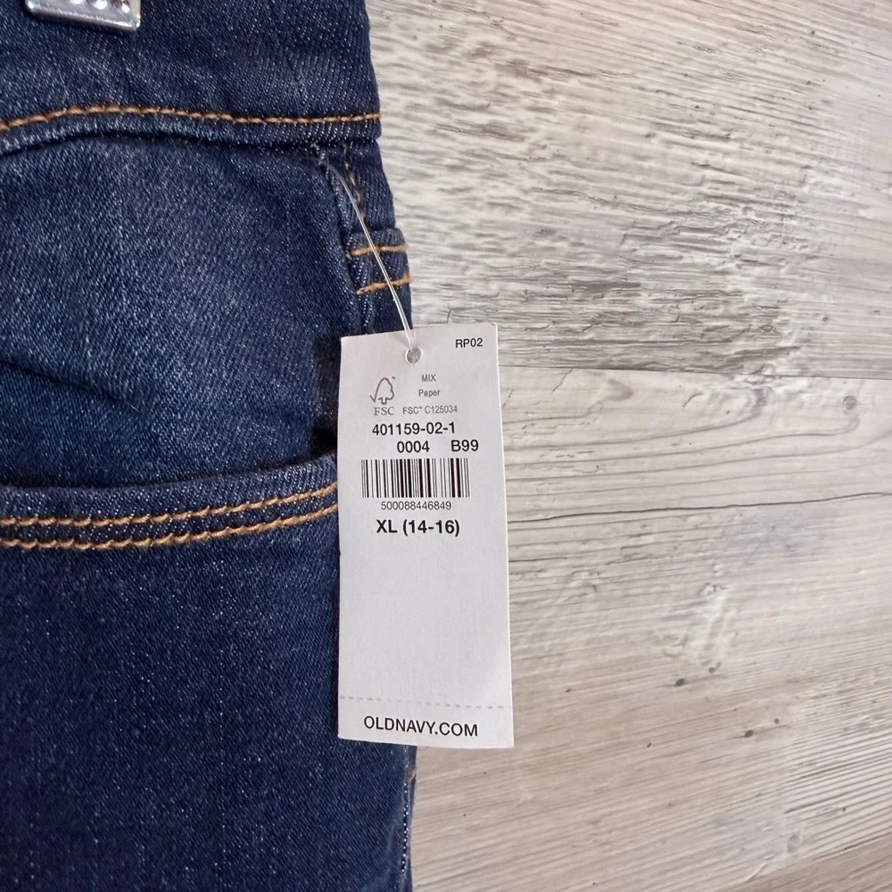 NWT Old Navy Boys Skinny Built-In Tough Pull-On Jeans XL (14-16)